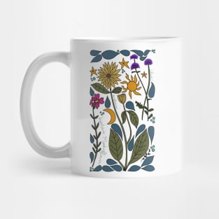 Mountain Wildflowers Illustration Mug